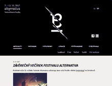 Tablet Screenshot of alternativa-festival.cz